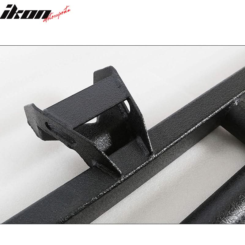 2007-2018 Jeep Wrangler JK Textured Iron Steel Black Side Step Bars