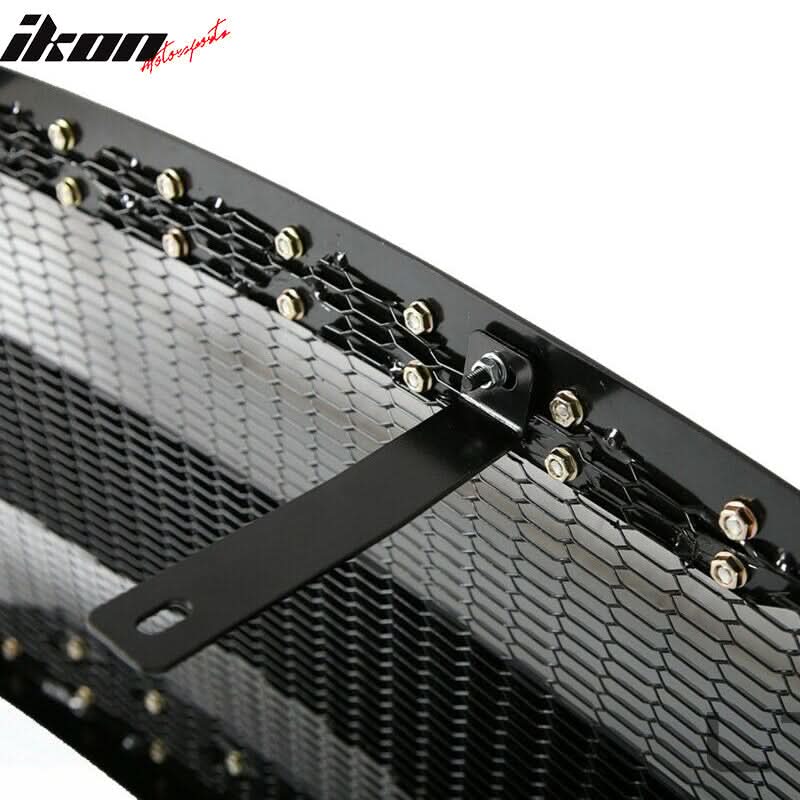 Fits 15-22 Ford F-150 Black Front Bumper Mesh Grille Guards