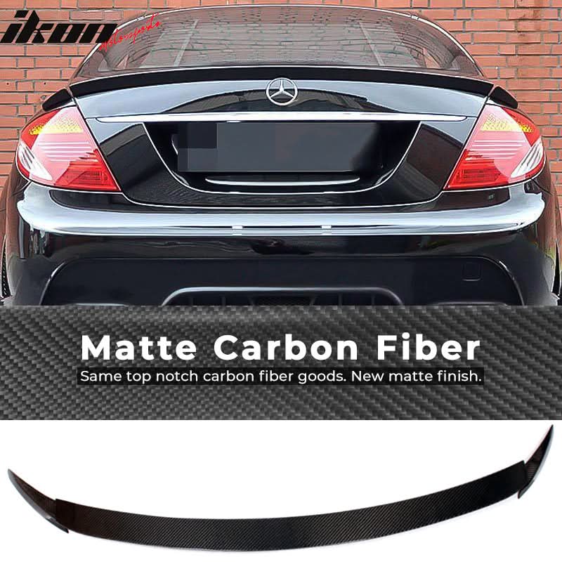2009-2012 Mercedes CL Class W216 B Style Trunk Spoiler Carbon Fiber