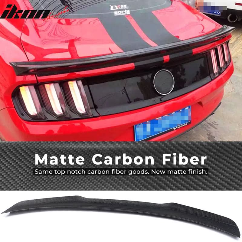 2015-2023 Ford Mustang S550 JC Style Rear Trunk Spoiler Carbon Fiber