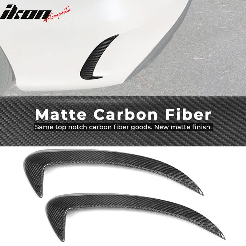 2015-2018 Benz C Class W205 JC Rear Bumper Vents Spoiler Carbon Fiber