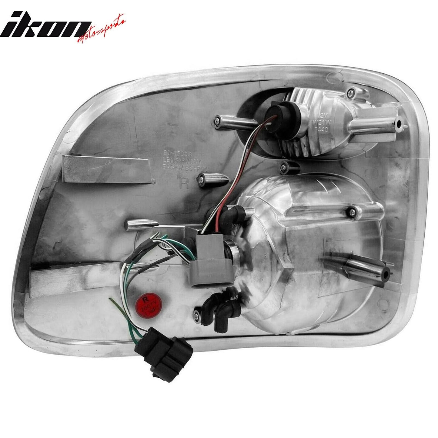1997-2003 Ford F-150 Chrome Clear Lens LED Tail Lights Rear Brake Lamp