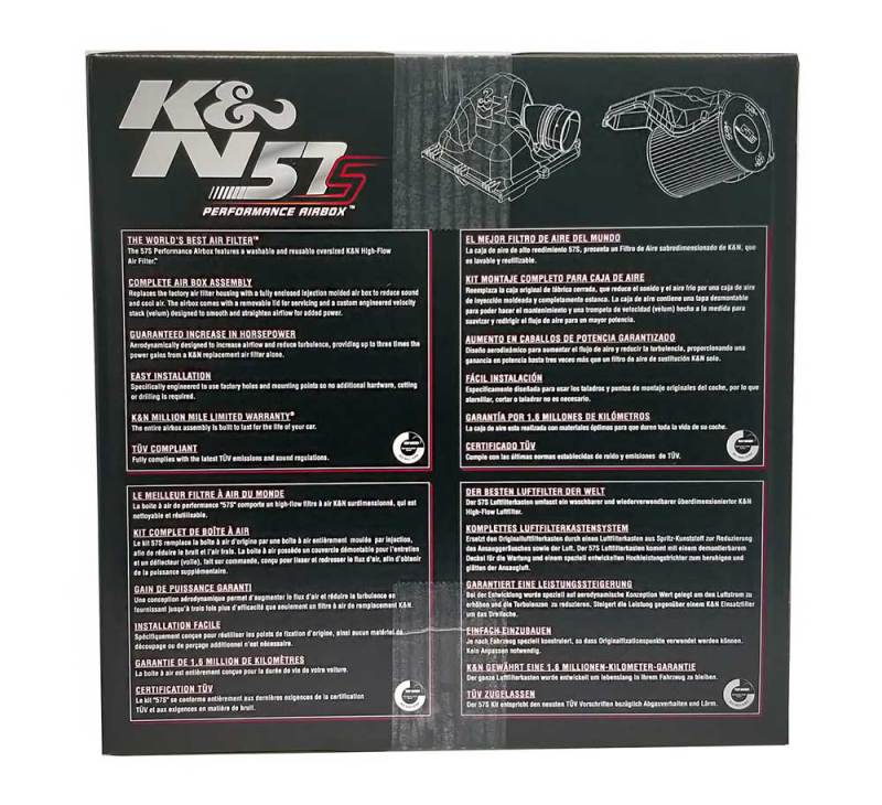 K&N Performance Intake Kit for Ford C-Max/Focus II / Volvo C30/S40/V40/V50/V70 / Mazda 3/5