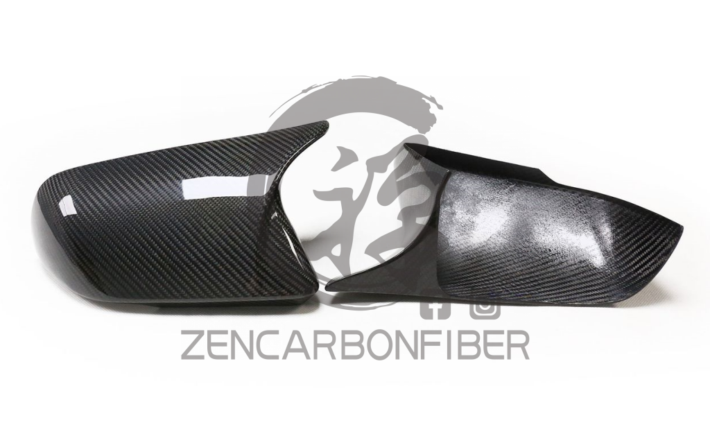2015+ Ford Mustang M-style Carbon Fiber Mirror Cap Covers