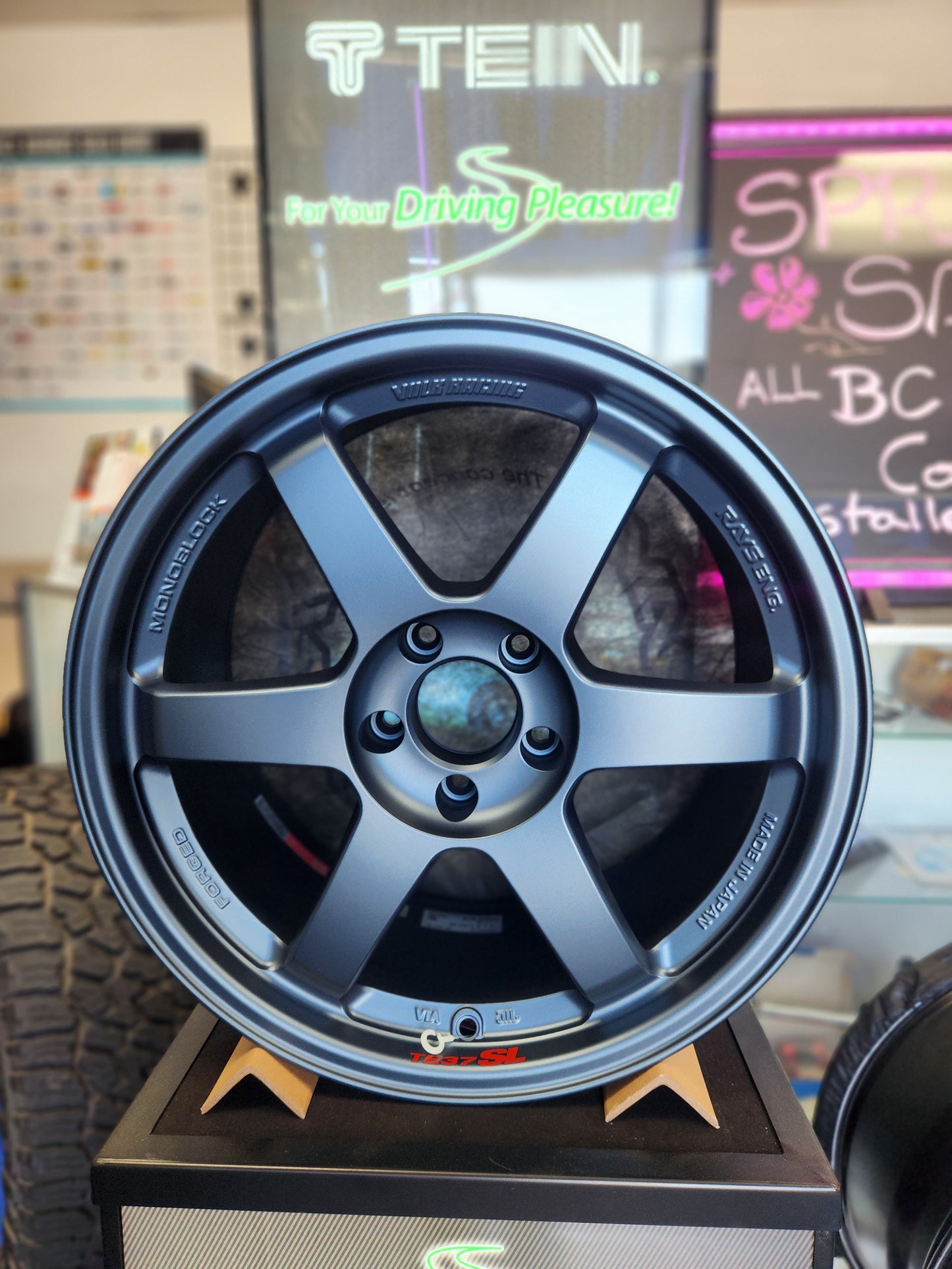 Volkracing TE37SL 18x9.5 +35 matte blue gunmetal - store pick up only