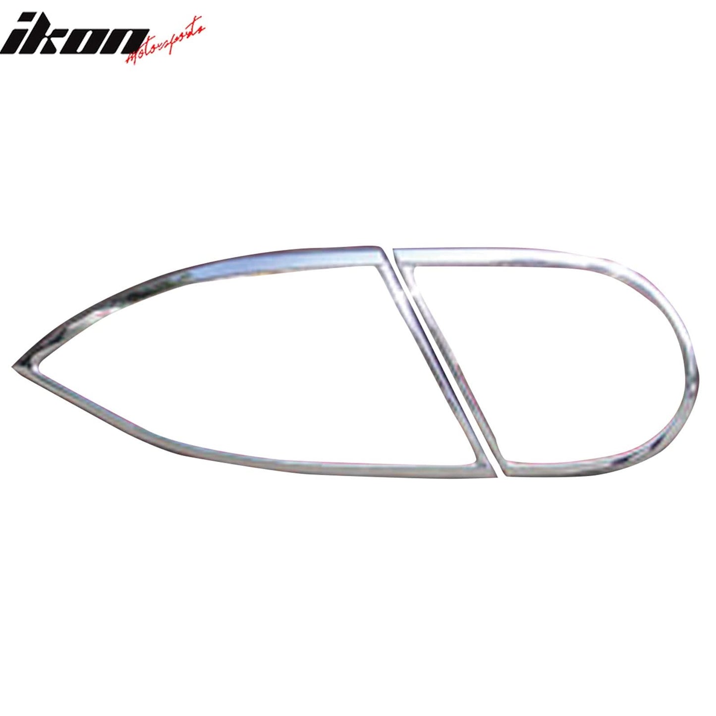 2007-2013 Jaguar XK Chrome 4PCS Rear Tail Lights Bezel Covers Trim ABS