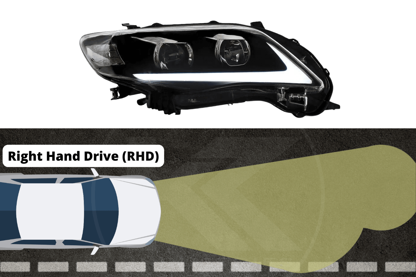 Toyota Corolla 10th Gen (E140 Wide-Body) Facelift Projector Headlights Upgrade (2011-2013)