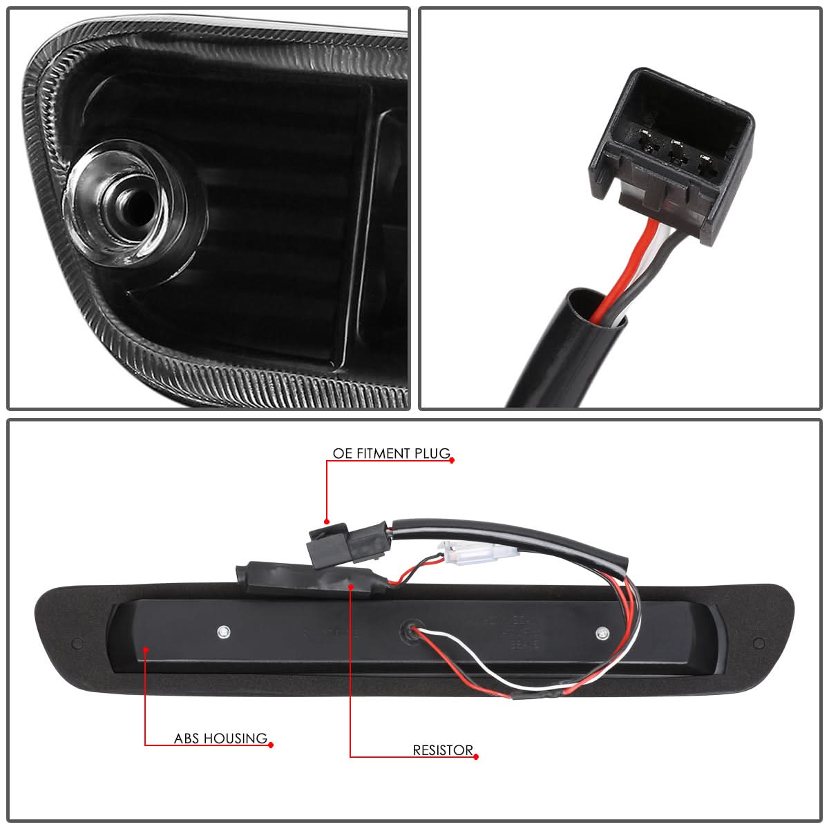 04-12 Chevrolet Colorado 3D Style LED Third Brake Light - Black
