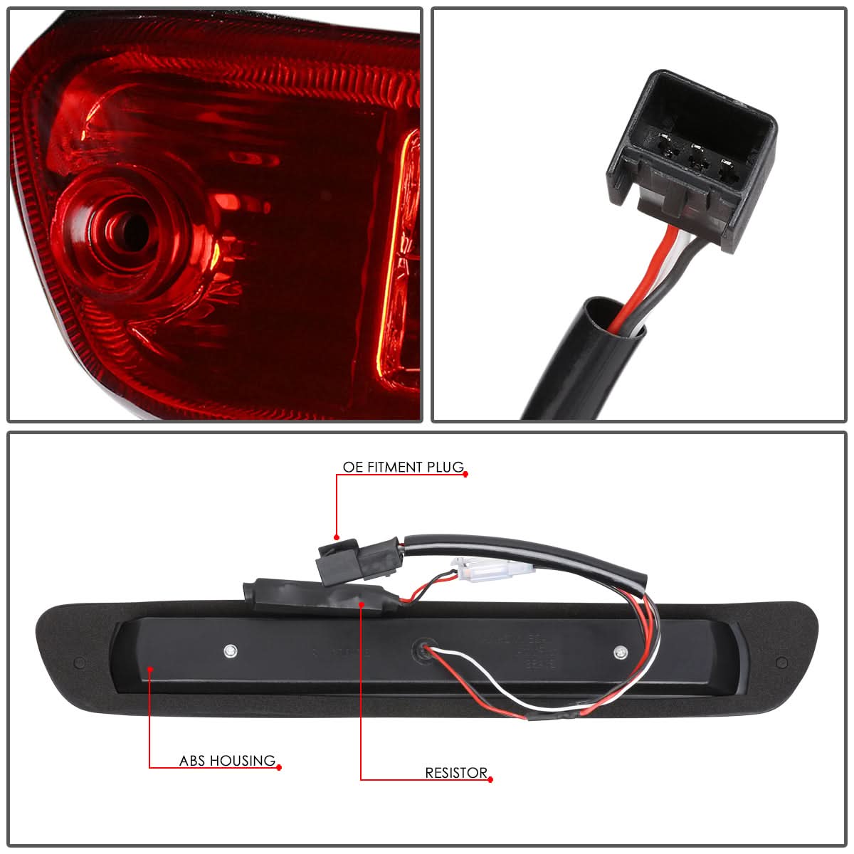 04-12 Chevrolet Colorado / GMC Canyon 3D LED Third Brake Light - Red
