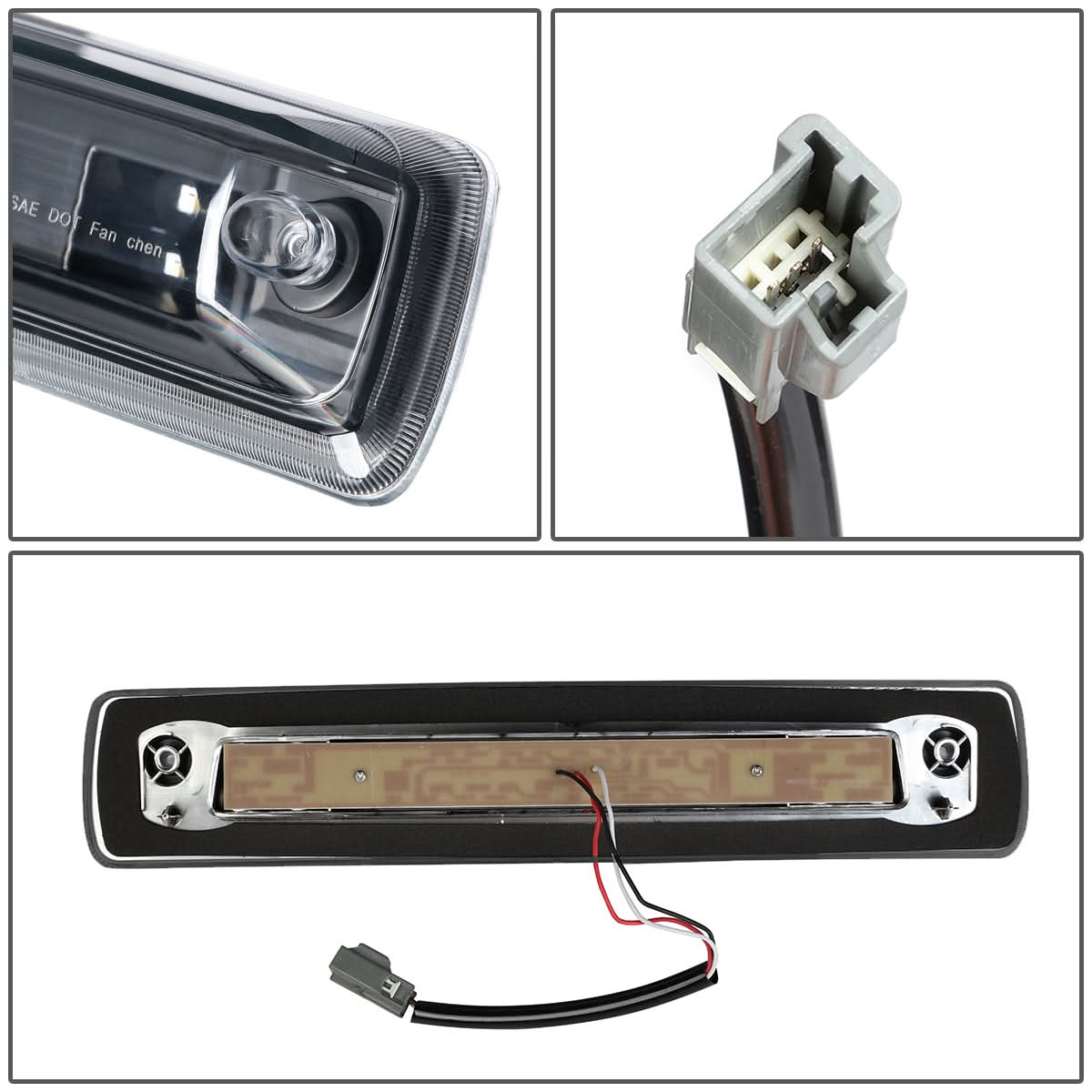15-18 Chevrolet Colorado / GMC Canyon 3D Style LED 3rd Brake Light - Black