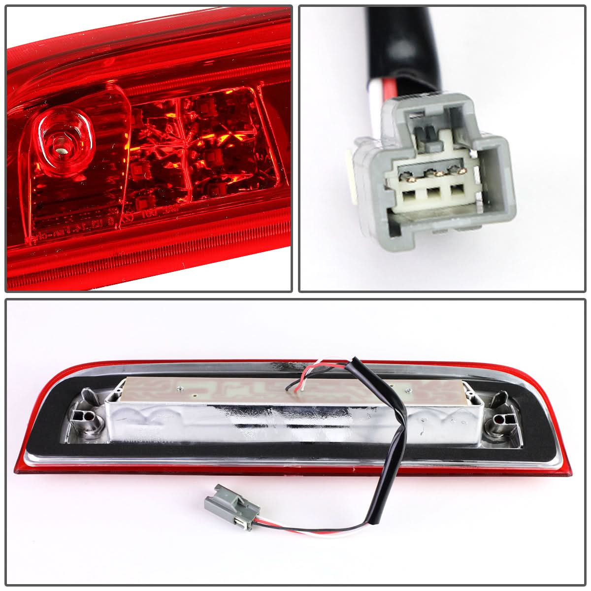14-20 Chevy Silverado GMC Sierra 3D LED Third Brake Light Red