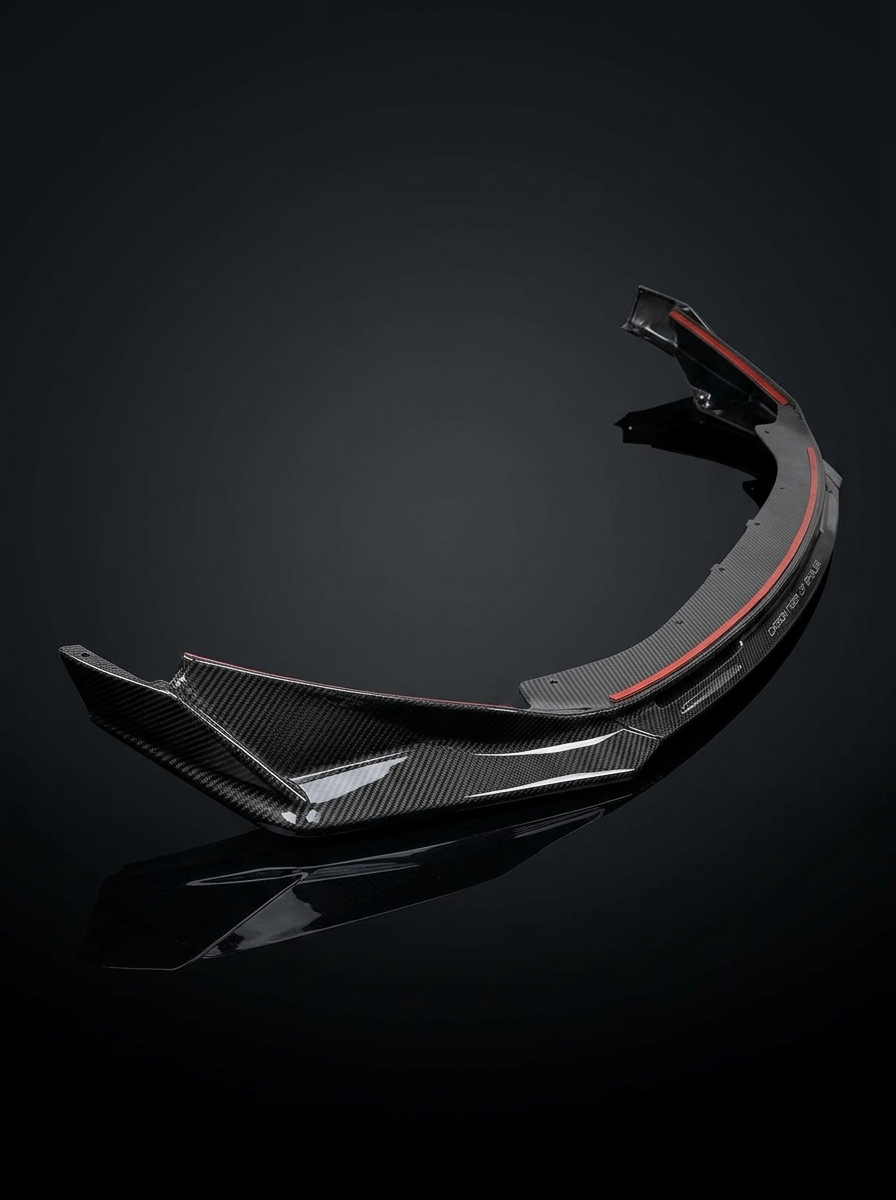 BMW 3 Series M3 M4 G80 G82 V Style Carbon Fiber Front Lip (2019 +)