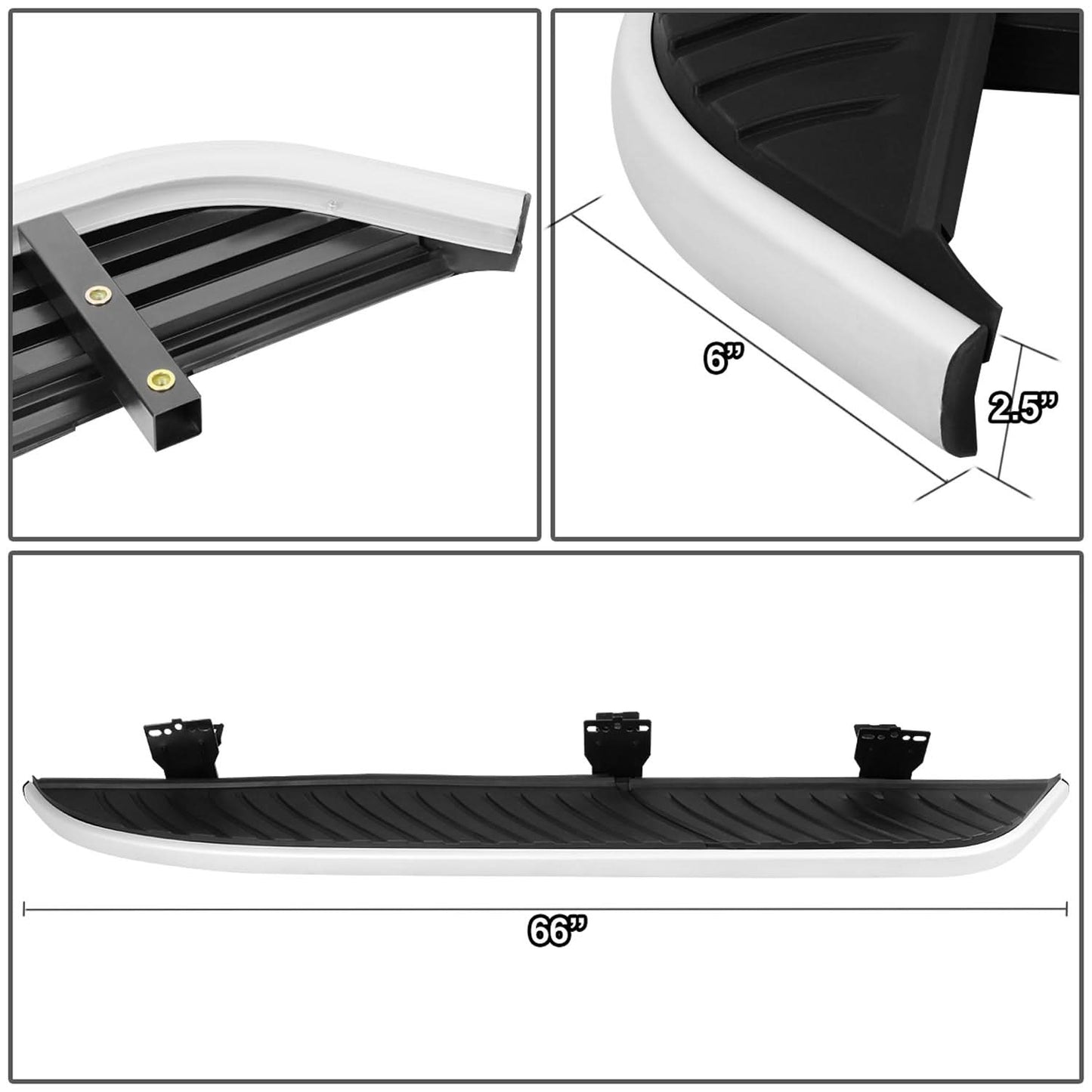 08-15 Land Rover LR2 Freelander Anti-Slip Nerf Bars / Running Boards
