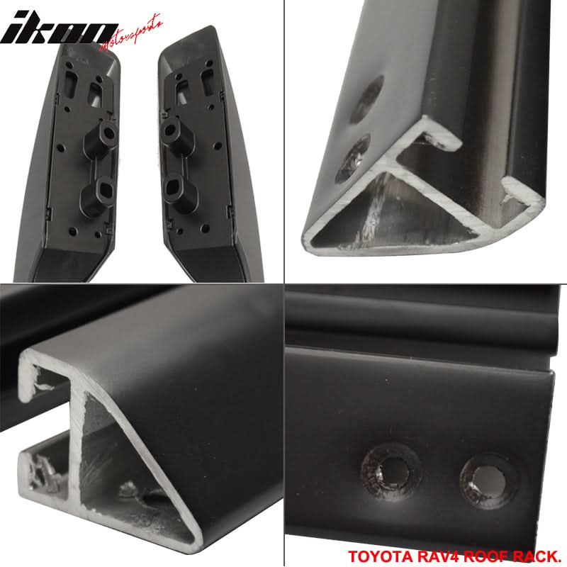 2006-2012 Toyota RAV-4 OE Style Black Roof Rack Cross Bar Aluminum