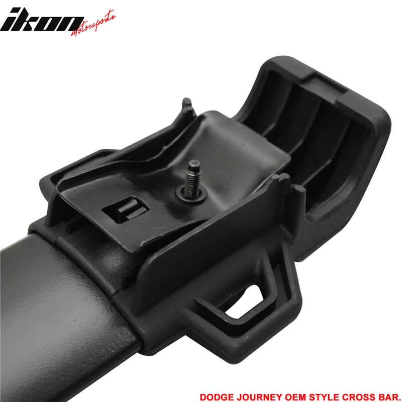 2009-2020 Dodge Journey OE Black Cross Bar Roof Rack Aluminum ABS
