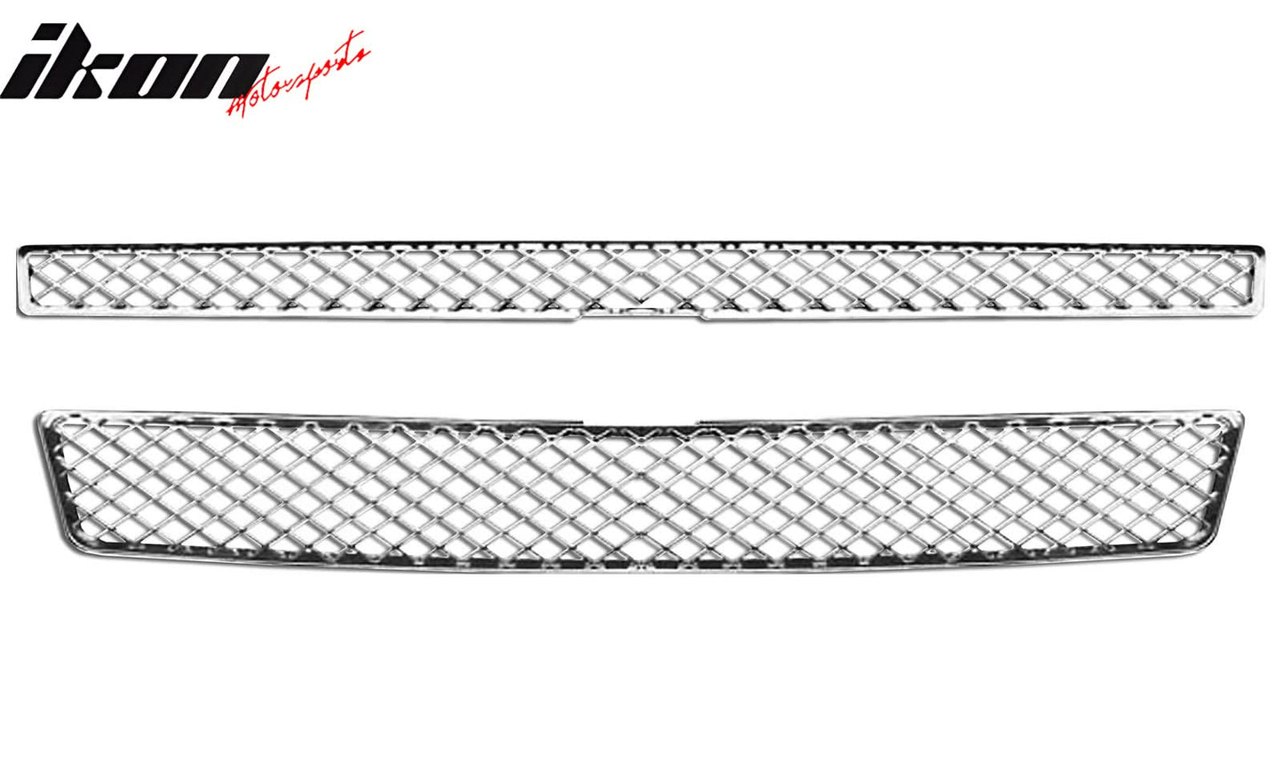 2007-2013 Chevy Tahoe Chrome Front Bumper Hood Upper Insert Grille ABS
