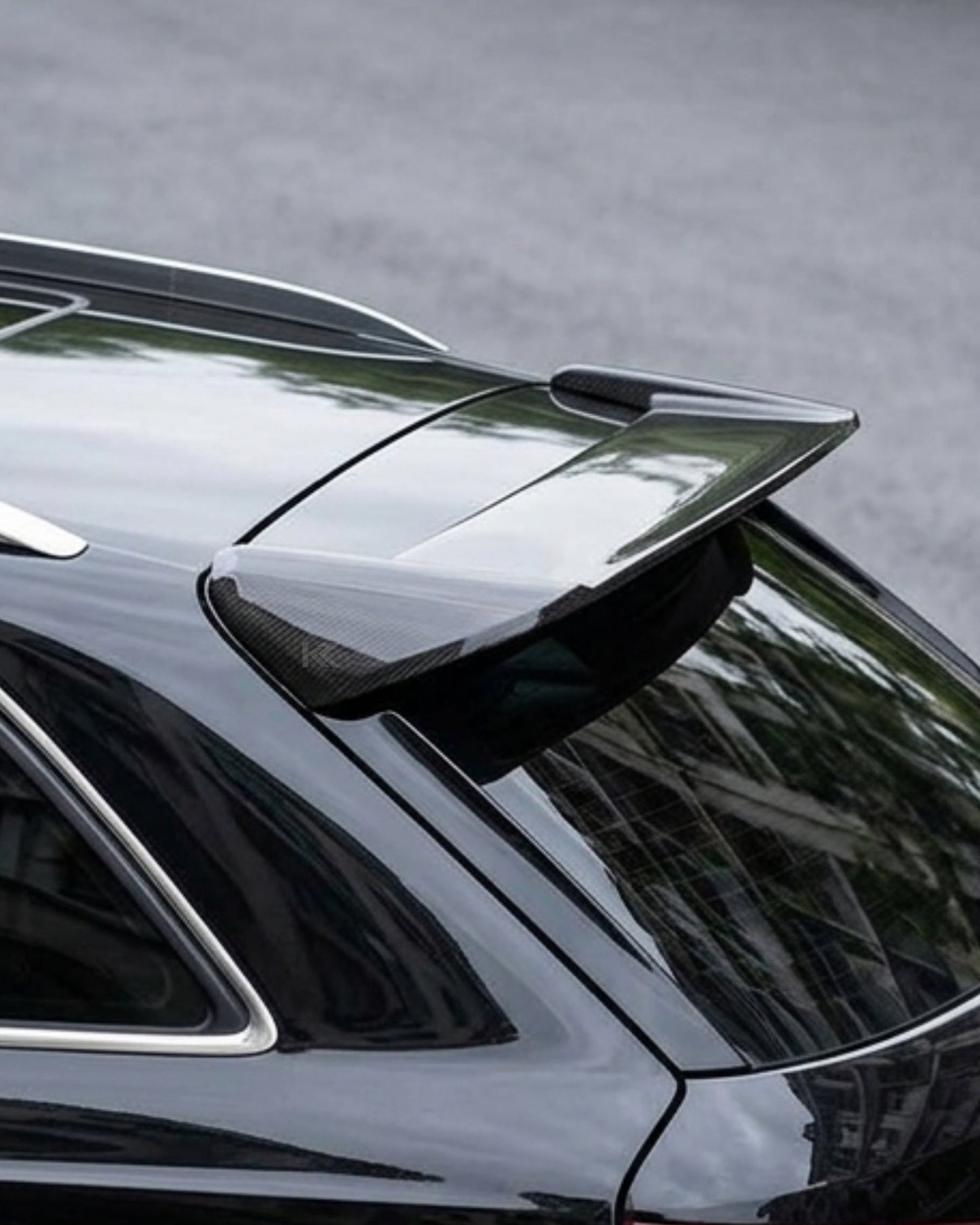 2012–2018 Audi Q3 8U Rear Roof Spoiler Extension – Carbon Fiber