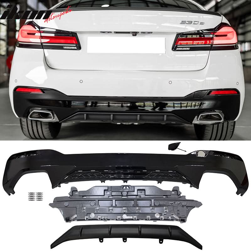 Fits 2021-2023 G30 G31 MP Type 1 Rear Diffuser+Front Bumper Lip+Side S
