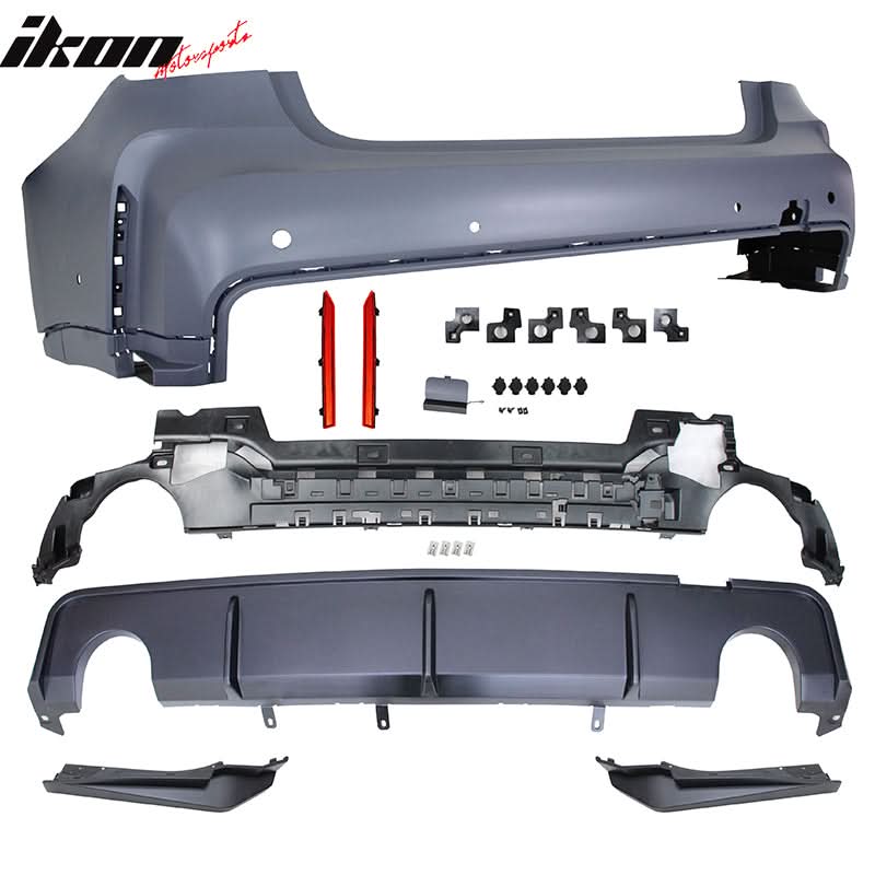 2019-2023 BMW G20 M3 Style Front Rear Bumper for Round Tips&Side Skirt
