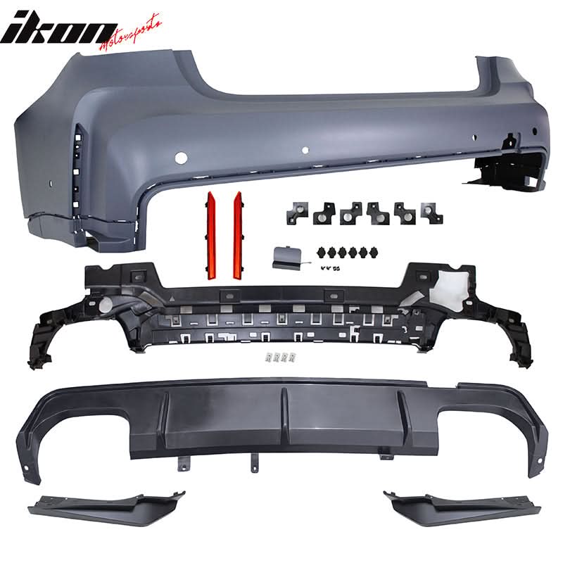 2019-2023 BMW G20 M3 Style Front Rear Bumper Retangular Tip&Side Skirt
