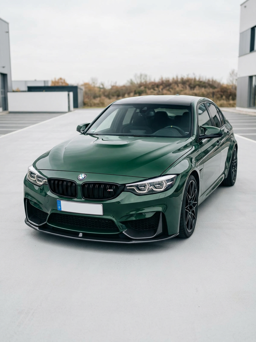 BMW 3 Series F80 M3 F82 F83 M4 M Performance Style Carbon Fiber Front Lip (2015 - 2019)