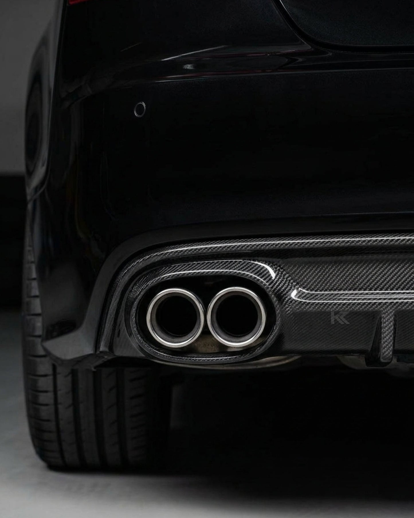 2013–2016 Audi A7 S-Line C7 Sportback Rear Bumper Diffuser – Carbon Fiber