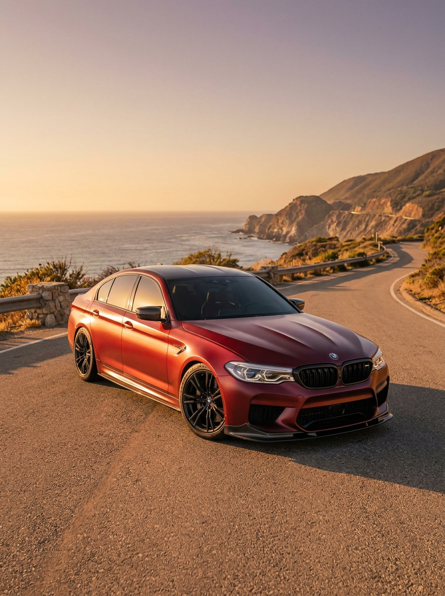 BMW 5 Series F90 M5 3D Style Carbon Fiber Front Lip (2018 +)