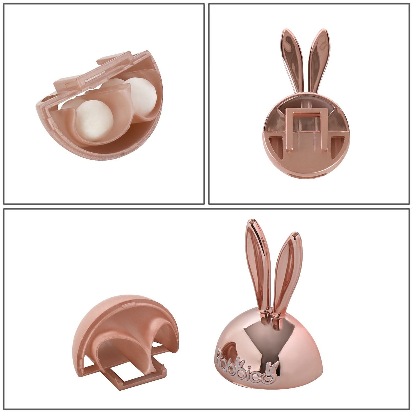 Rabbico Air Shine Angel Snow Rabbit Ear Vent Clip Air Freshener 2PC