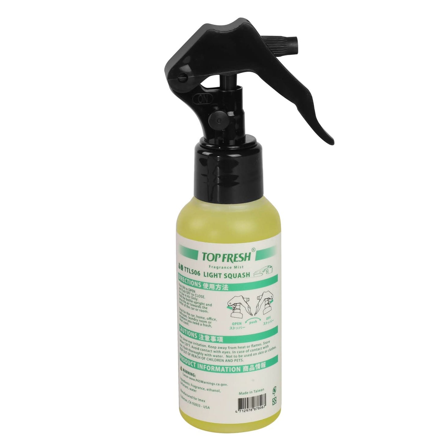 TreeFrog Top Fresh Light Squash Air Freshener 3.0oz Liquid Spray