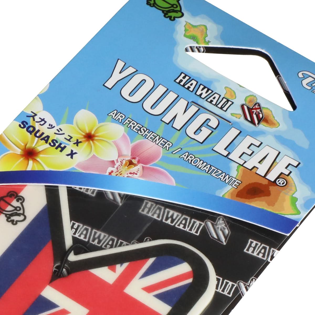 Hawaii Flag Young Leaf Squash X Paper Hanging Air Freshener