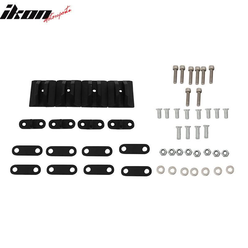 Universal Rear Trunk Spoiler Wing Legs Bracket Stand Mount Side Plate