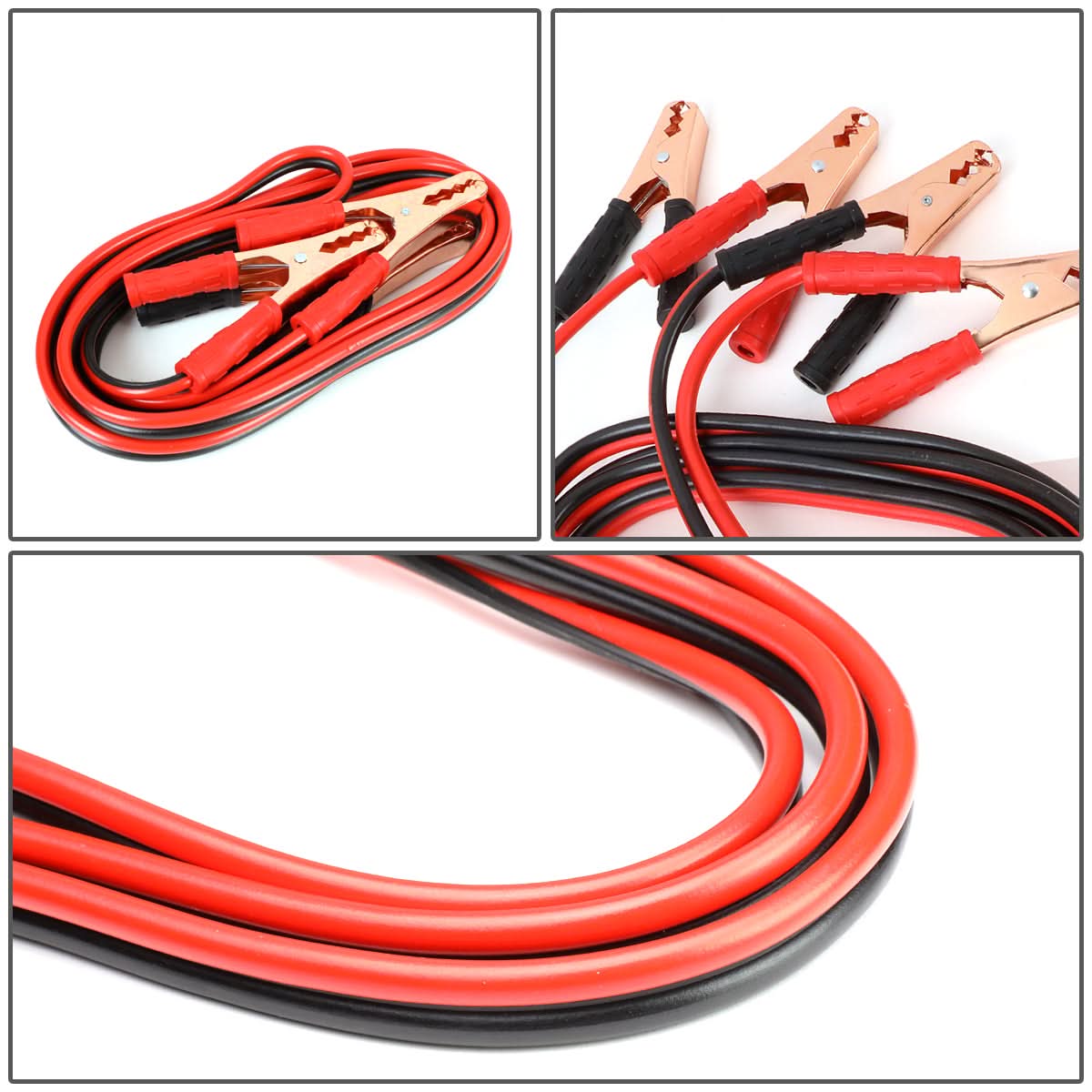 12 FT 10 Gauge 200 AMP Booster Cable