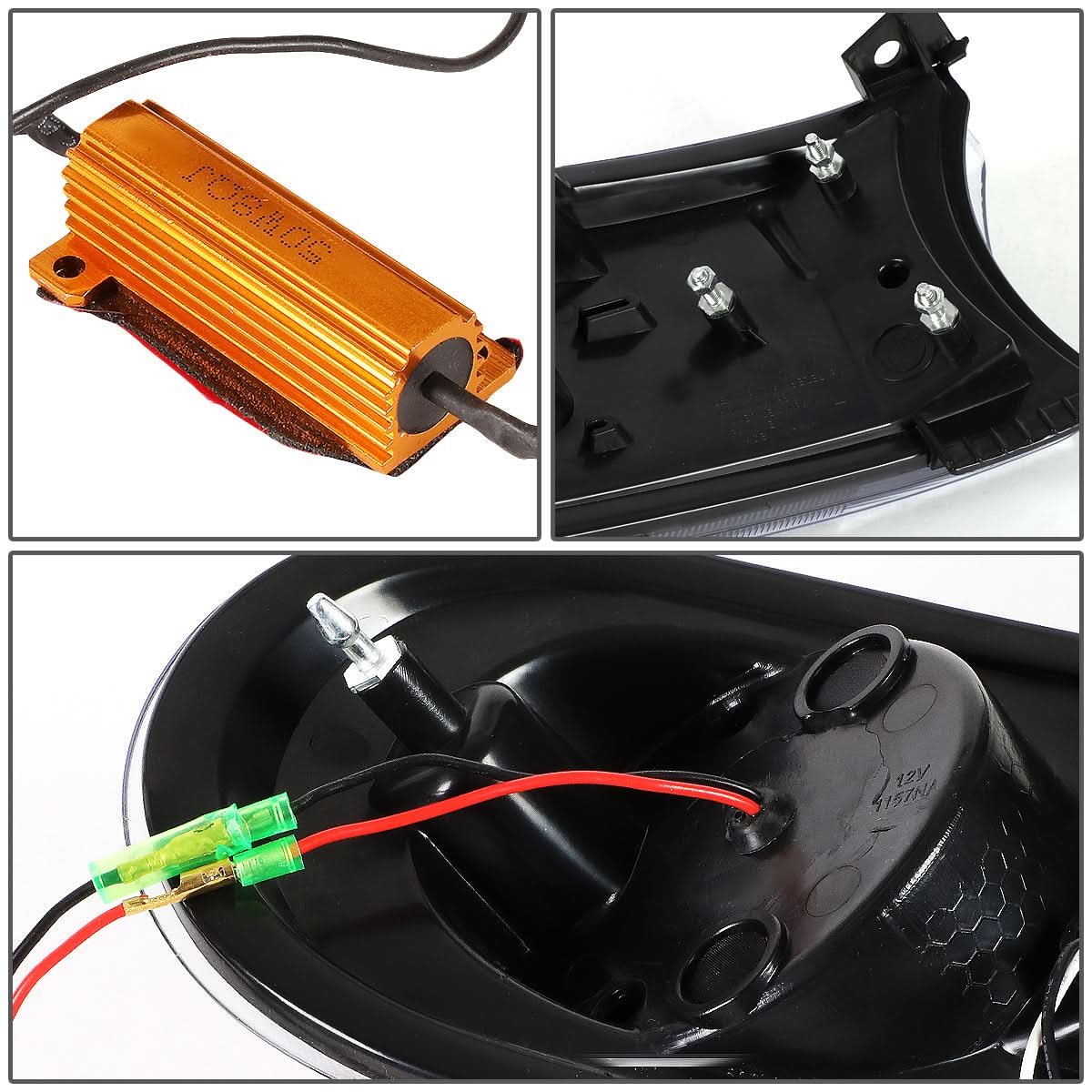 07-14 Toyota FJ Cruiser 3D Style LED DRL Bumper Lights 2PC Chrome