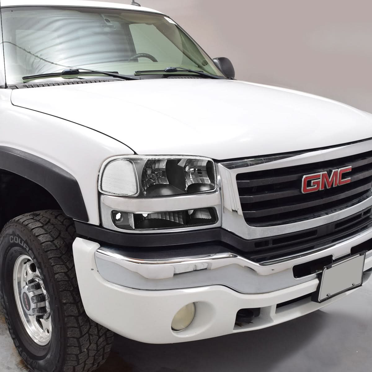 99-07 GMC Sierra/Yukon Black Clear Corner Bumper Lights