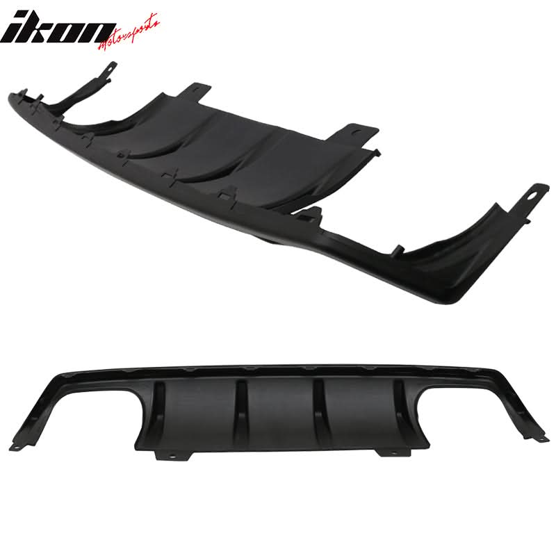 2016-2020 Honda Civic Sedan Unpainted Black Rear Bumper Diffuser PP