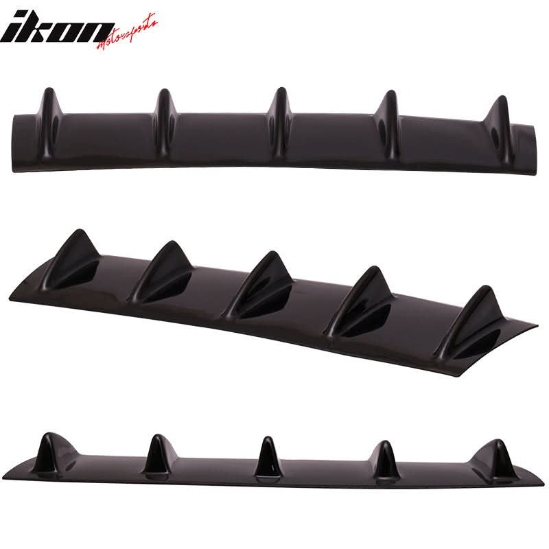 2000-2009 Honda S2000 AP1 5 Fins Gloss Black Rear Bumper Diffuser ABS