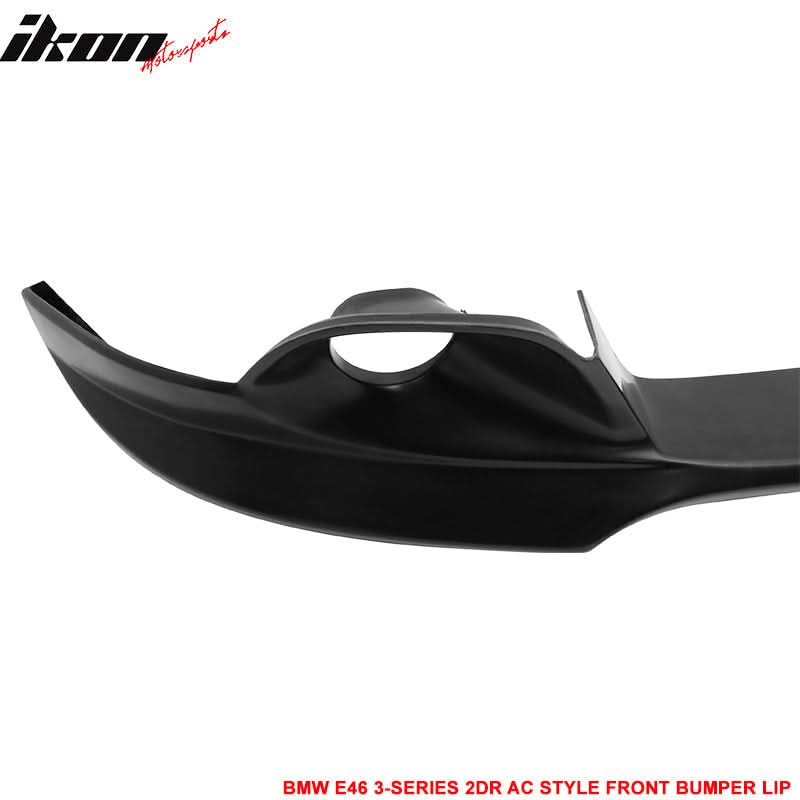 2004-2006 BMW E46 3-Series LCI AC Style Unpainted Front Bumper Lip PU