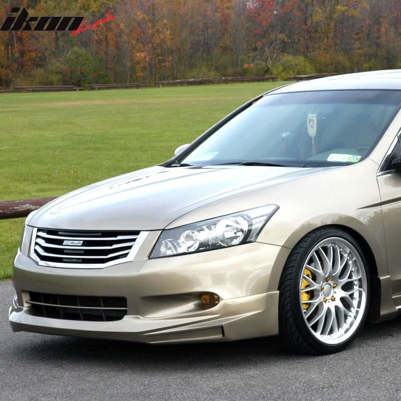 2008-2010 Honda Accord Mugen Style Front Bumper Lip Spoiler PU