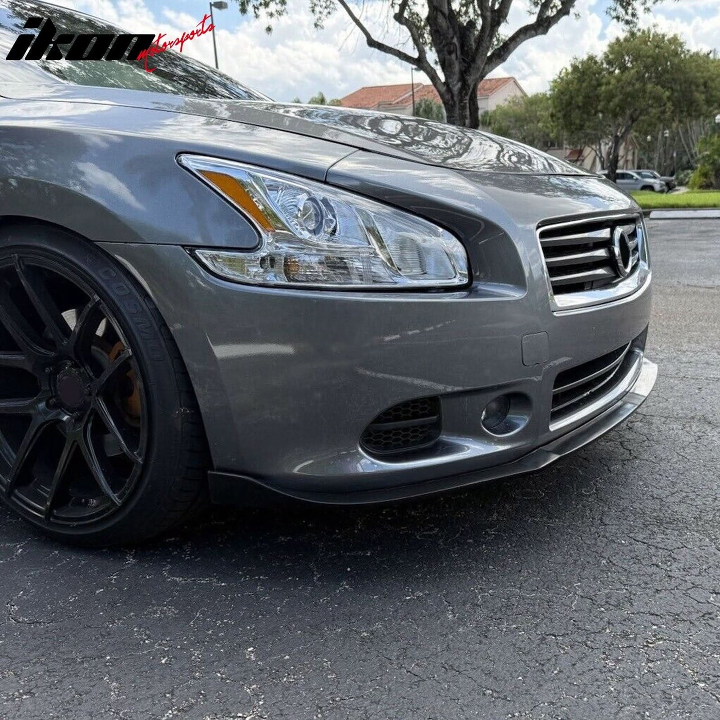 2009-2015 Nissan Maxima CS Style Unpainted Front Lip Splitter PU