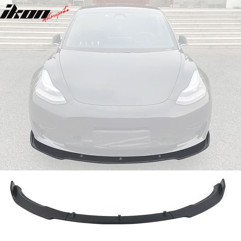2017-2023 Tesla Model 3 4DR IKON Front Bumper Lip PP