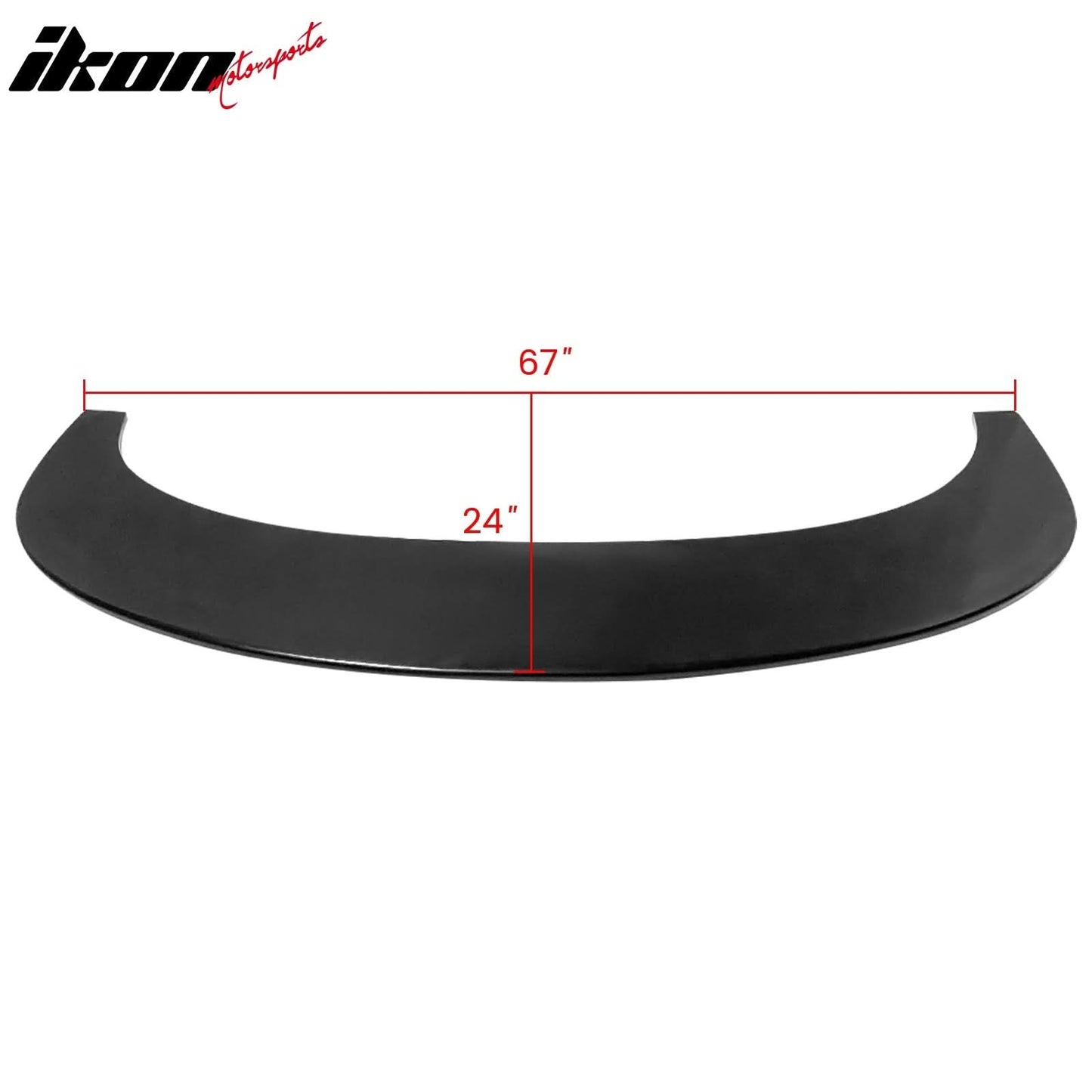 Universal Car 67" x 24" Front Bumper Lip Bottom Spoiler Splitter - PU