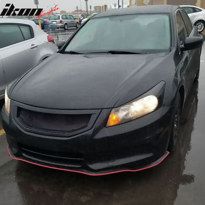 Universal 100" Red Trim Front Lip Splitter Quick Chin Rubber Foam