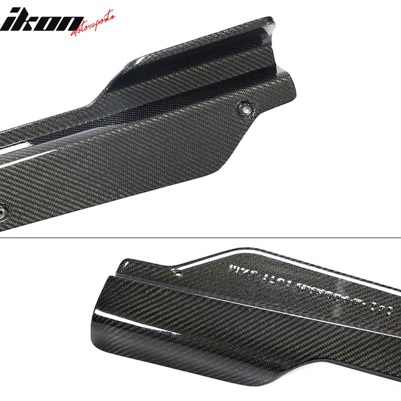 2020-2025 Chevy Corvette C8 IKON Style Carbon Fiber CF Side Skirts 2PC