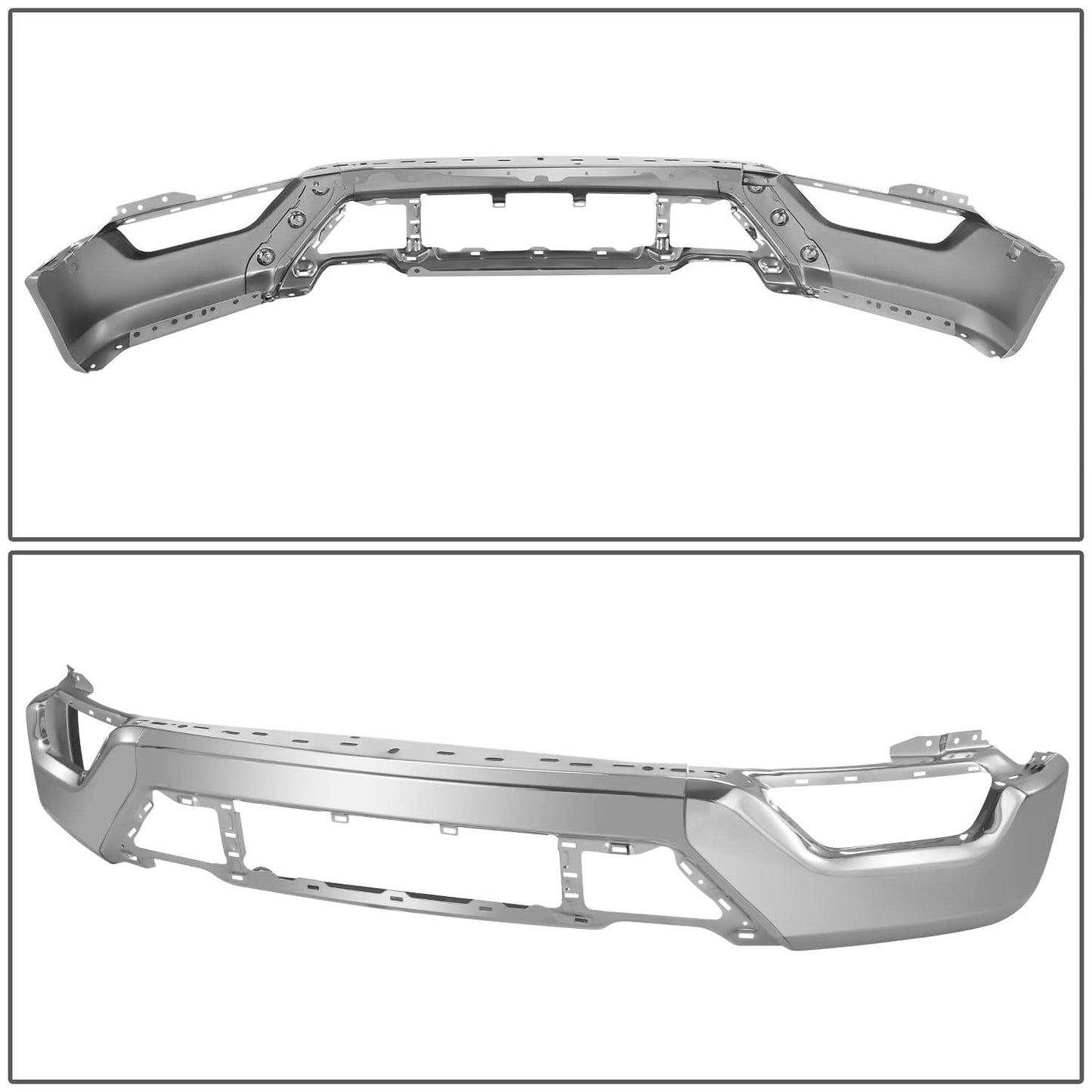 2021-2023 Ford F-150 Front Bumper Cover Chrome Without Parking Sensors