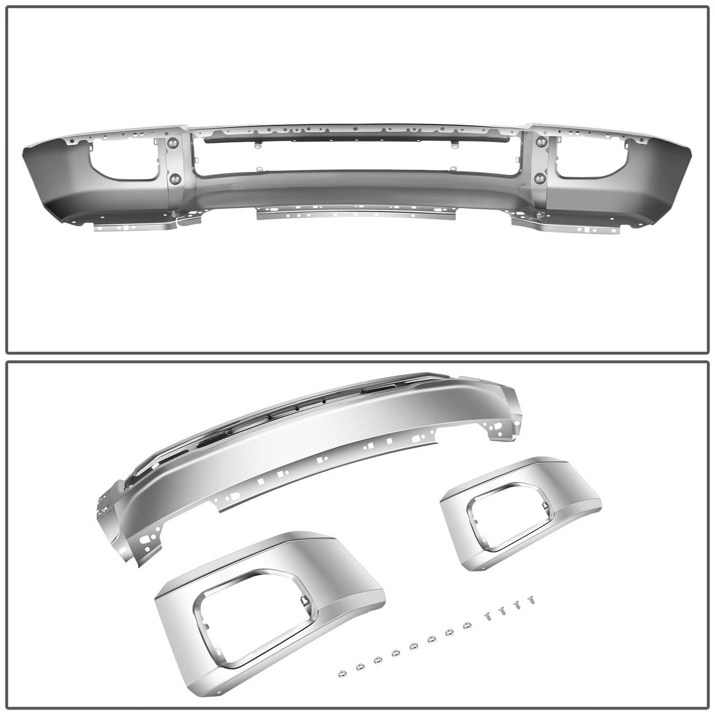 2020-2022 Ford F-250/F-350 Super Duty Chrome Front Bumper Cover