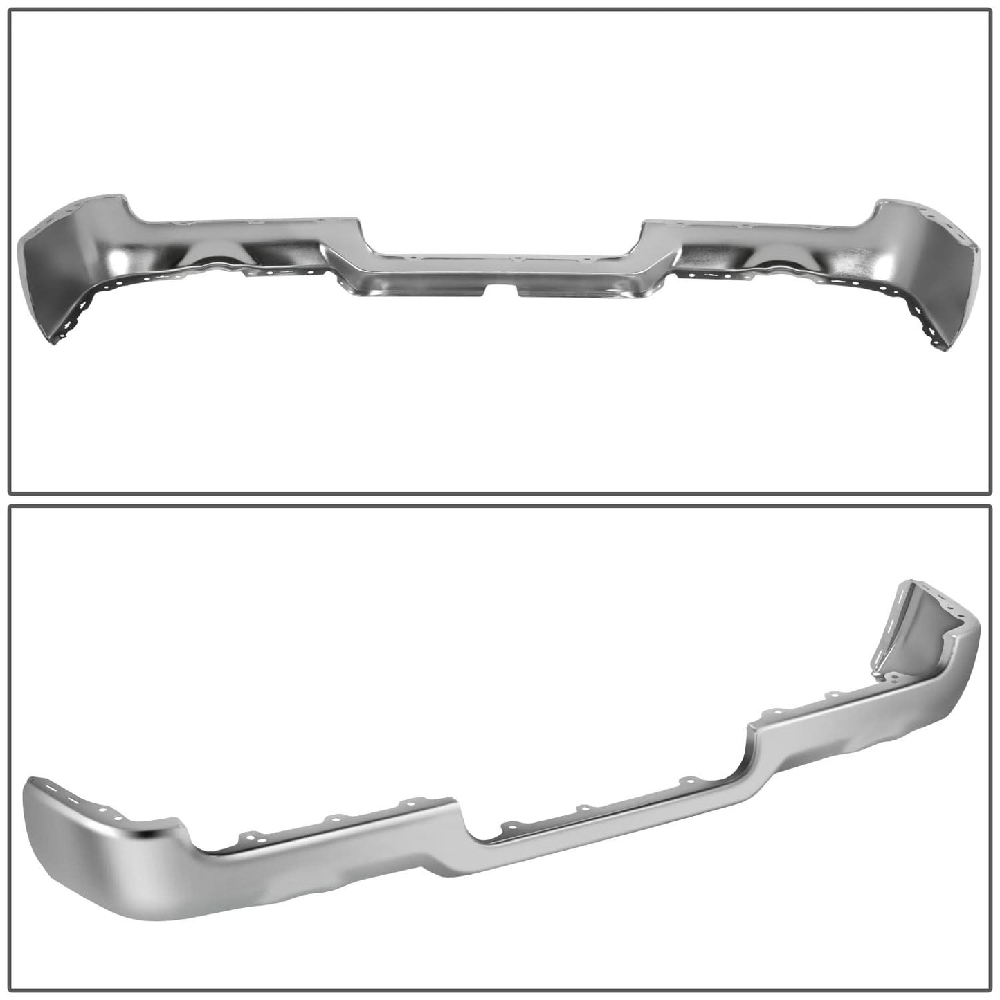 2019-2024 Ram 1500 Dual Exhaust Chrome Rear Bumper