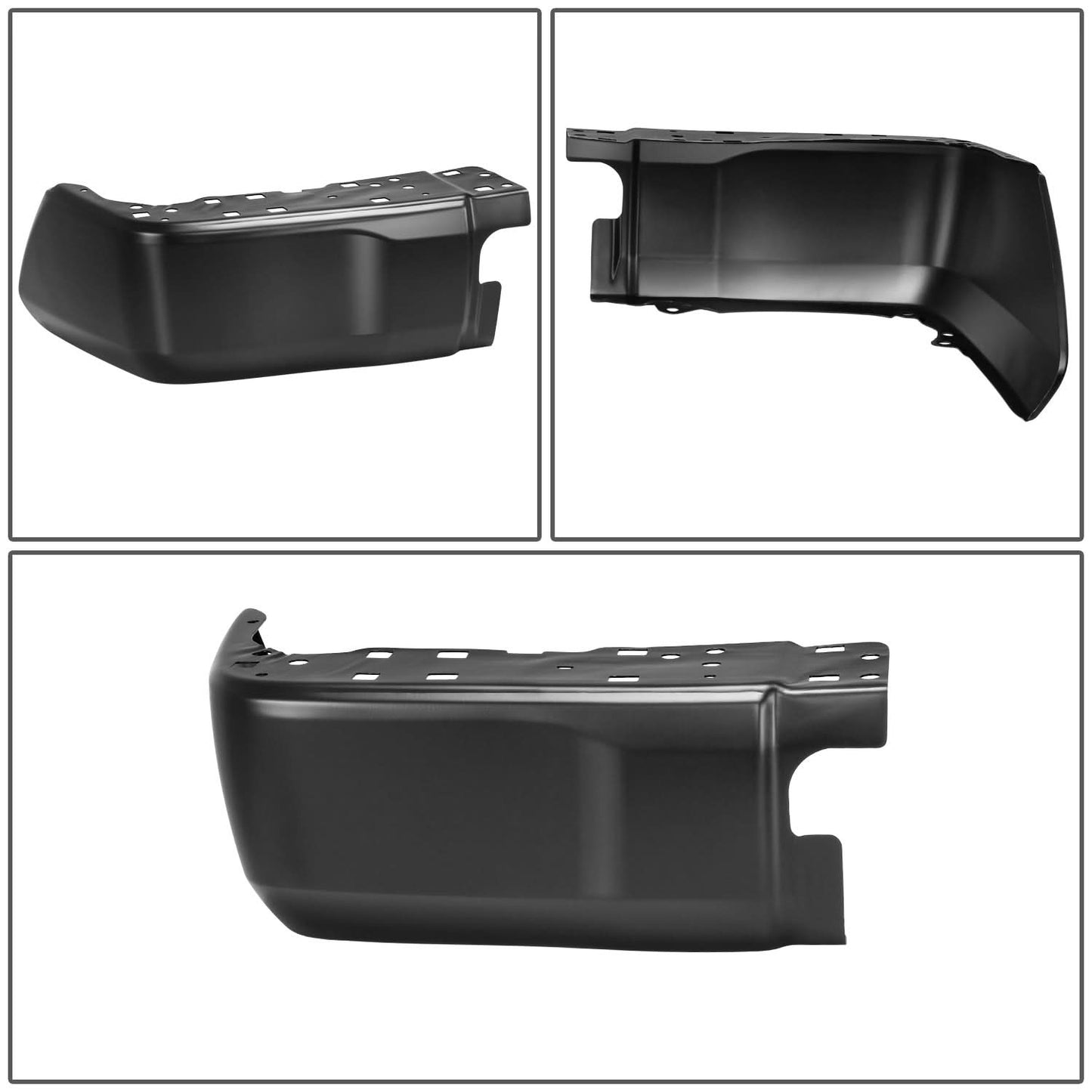 2014-2021 Toyota Tundra Rear Bumper Cover - Left - Black