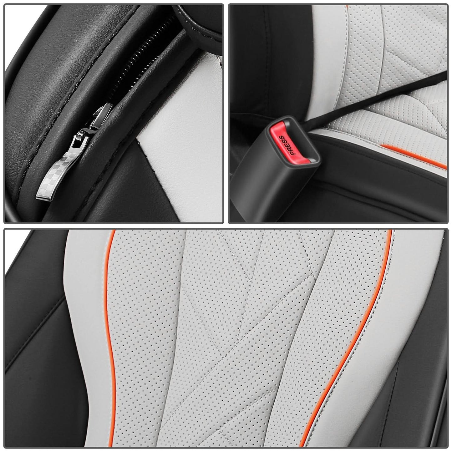 Touring Series Full Set Seat Covers Black/Grey