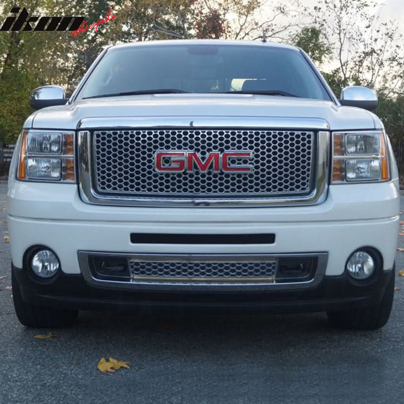 2007-2013 GMC Sierra 1500 Denali Front Uppers Hood Grille + Molding