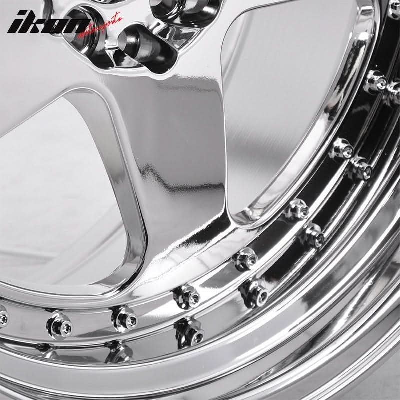 (4) 18X9.0 +30 5X100 / 5X114.3 Step Lip 5 Spoke Wheels Rim Replacement